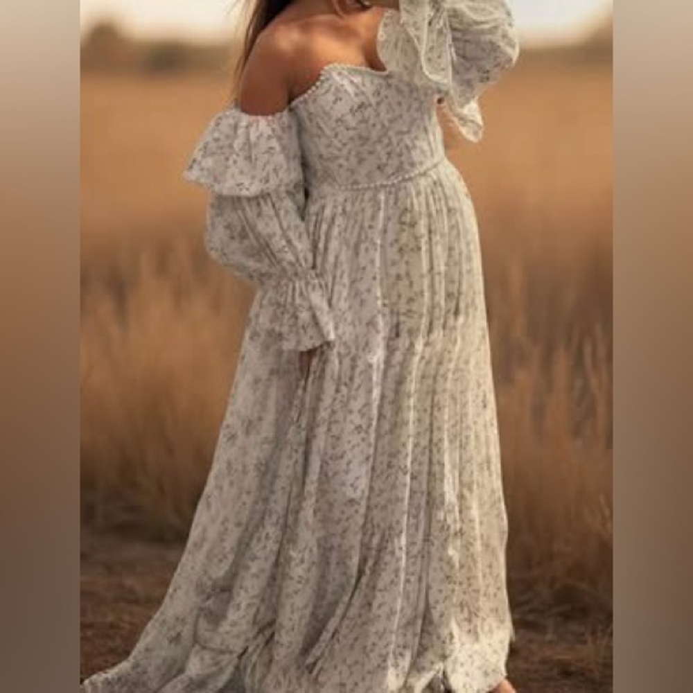 Boho Floral Maternity dress